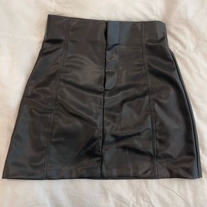 Zara Leather Mini Skirt